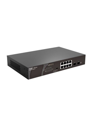 10 prievadų komutatorius Ruijie RG-ES110GDS-P (PoE, nevaldomas)