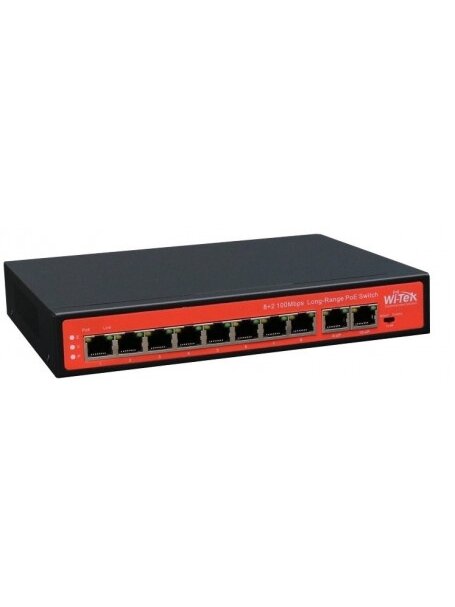 10 prievadų, 8 PoE prievadų komutatorius WI-Tek Wi-PS210G 10 prievadų, 8 PoE prievadų komutatorius WI-Tek Wi-PS210G