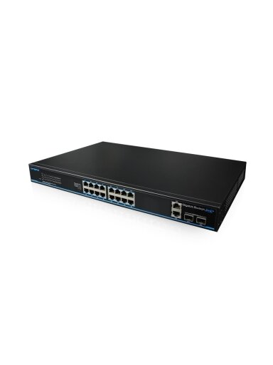 16 prievadų, 16 PoE komutatorius UTEPO UTP3-GSW1604TS-P200