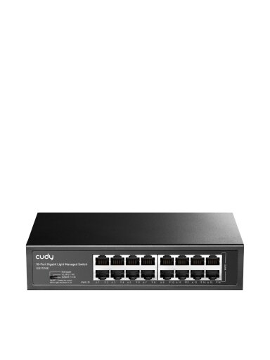 16 prievadų valdomas komutatorius CUDY GS1016E
