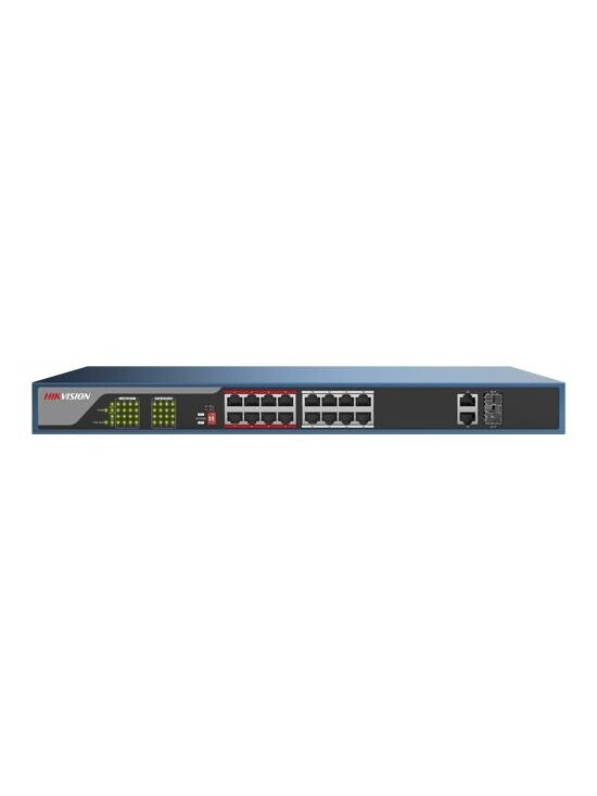 16 prievadų, 16 PoE komutatorius Hikvision DS-3E0318P-E 16 prievadų, 16 PoE komutatorius Hikvision DS-3E0318P-E