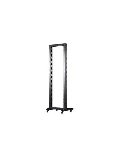 19'' 37U Atviras rėmas viengubas 550x600 (juodas)