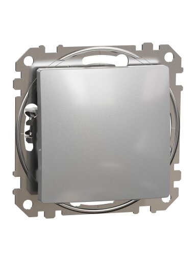 1 klavišo jungiklis Schneider Electric Sedna Design SDD113101 (aliuminis)