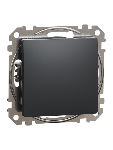 1 klavišo kryžminis perjungiklis Schneider Electric Sedna Design SDD114107 (antracitas)