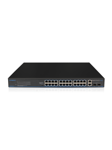 24 prievadų, 24 PoE komutatorius UTEPO UTP3-GSW2404TS-P420
