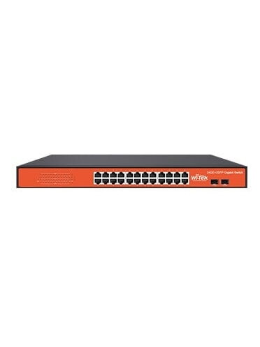 26 prievadų komutatorius Wi-Tek WI-SG124F 26 prievadų komutatorius Wi-Tek WI-SG124F