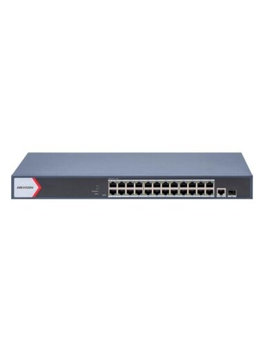 26 prievadų, 24 PoE prievadų komutatorius Hikvision DS-3E1526P-EI/M (valdomas, 1xSFP, 1xRJ45, 52Gbps, 230W) 26 prievadų, 24 PoE prievadų komutatorius Hikvision DS-3E1526P-EI/M (valdomas, 1xSFP, 1xRJ45, 52Gbps, 230W)