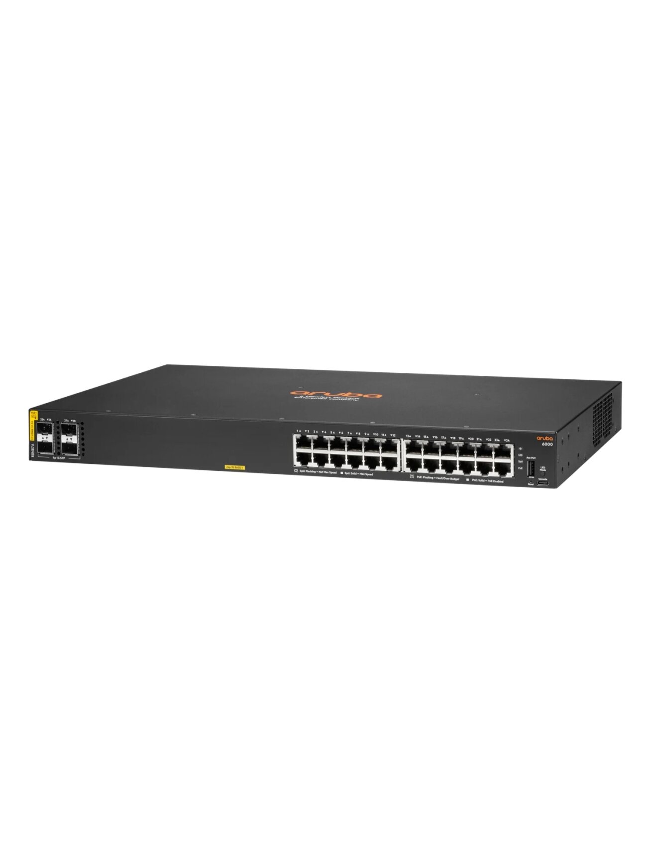 28 prievadų komutatorius HPE R8N87A Aruba 6000 28 prievadų komutatorius HPE R8N87A Aruba 6000