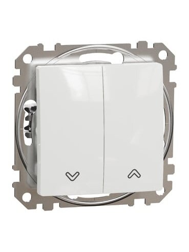 2 klavišų žaliuzių mygtukas Schneider Electric Sedna Design SDD111114 (10A, 250V, baltas)