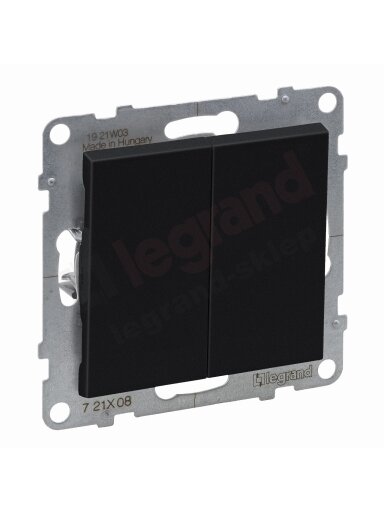 2 kl. juodas perjungiklis Suno Legrand 721408