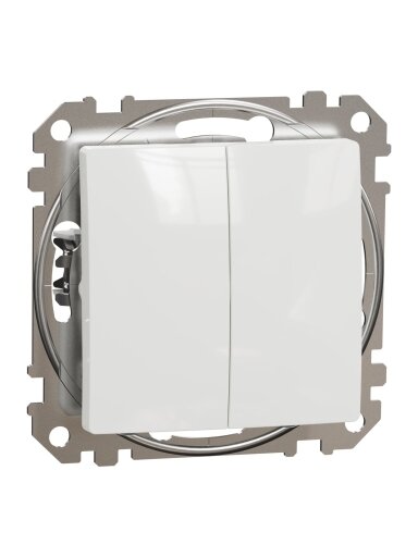 2 klavišų jungiklis Schneider Electric Sedna Design SDD111105 (baltas)