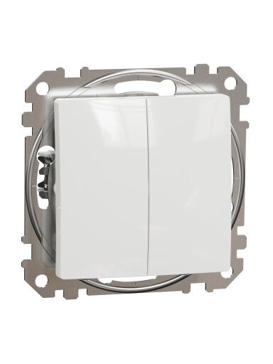 2 klavišų perjungiklis Schneider Electric Sedna Design SDD111108 (baltas)