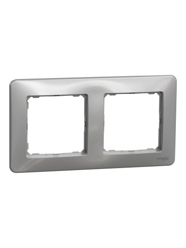 2 vietų rėmelis Schneider Electric Sedna Design SDD313802 (aliuminis)