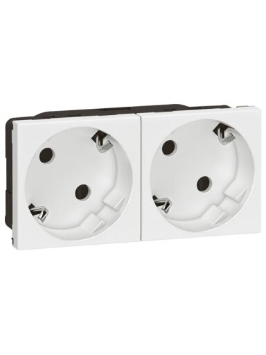 2 vt. kištukinis lizdas Legrand 278252L (45x45, baltas, IP20)