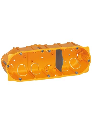3 vietų dėžutė į gipsą Legrand 080043 (40mm)
