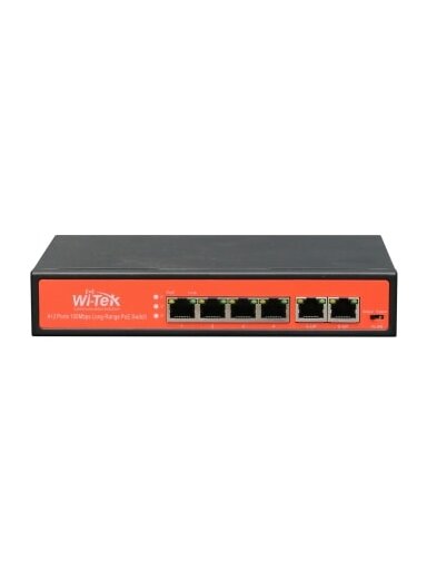 4 prievadų, 4 PoE komutatorius Wi-Tek WI-PS505V
