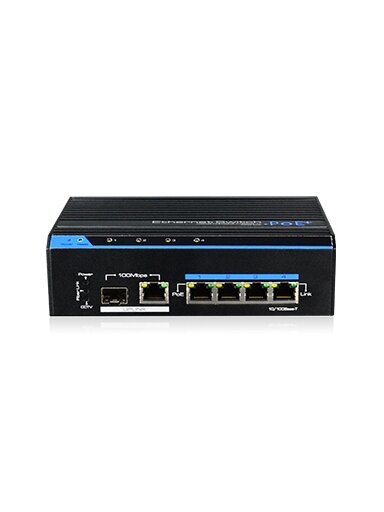 4 prievadų, 4 PoE pramoninis komutatorius UTEPO UTP7204E-POE-A1