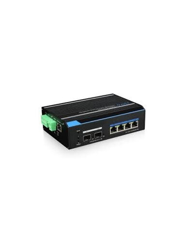 4 prievadų, 4 PoE pramoninis komutatorius UTEPO UTP7304GE-POE