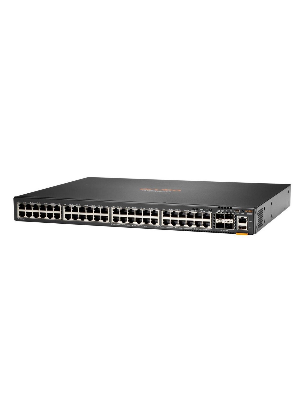 52 prievadų komutatorius HPE Aruba CX 6200F L727B 48G PoE+ 4XSFP (Valdomas) 52 prievadų komutatorius HPE Aruba CX 6200F L727B 48G PoE+ 4XSFP (Valdomas)