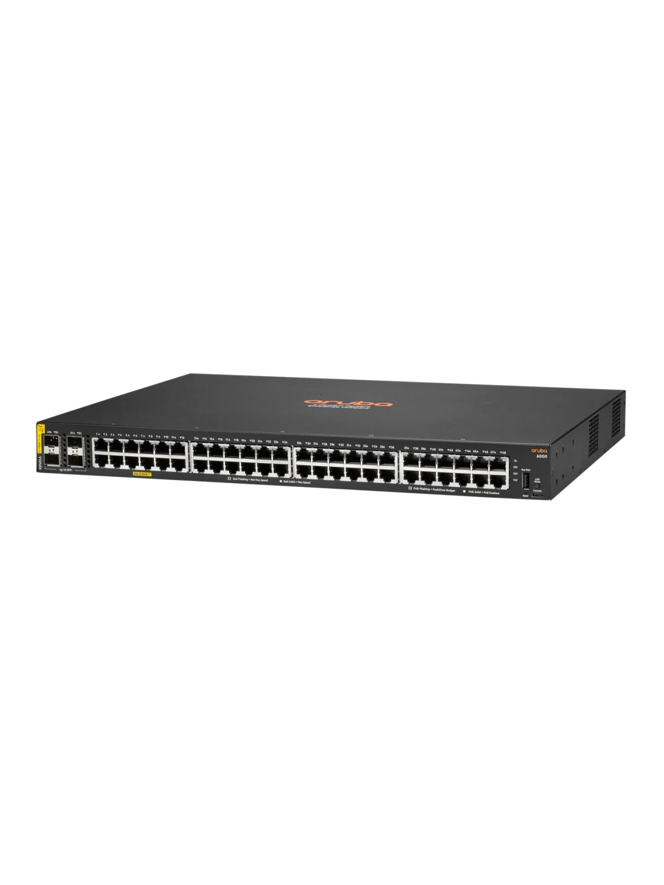 52 prievadų komutatorius HPE R8N85A Aruba 6000 52 prievadų komutatorius HPE R8N85A Aruba 6000