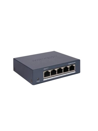 5 prievadų komutatorius Hikvision DS-3E0505-O