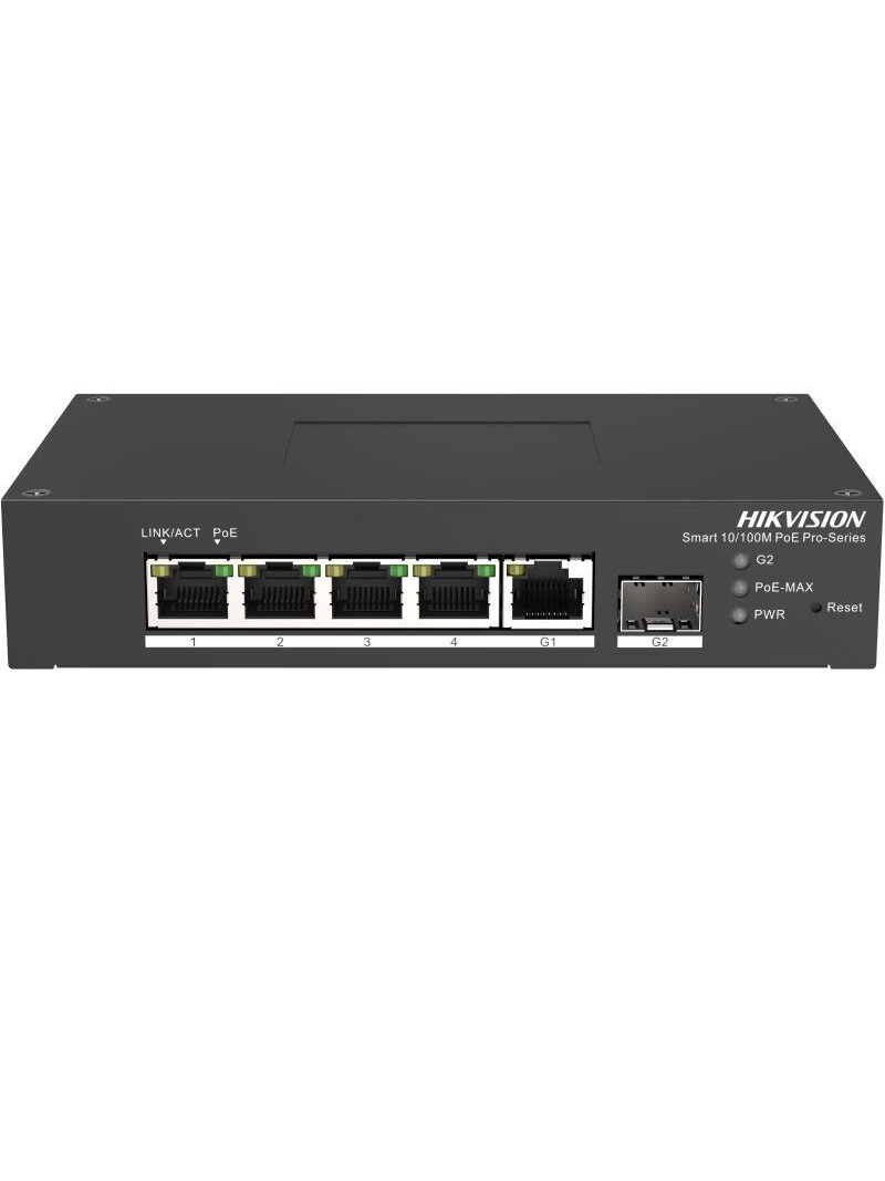 5 prievadų, 4 PoE prievadų komutatorius Hik-vision DS-3T1306P-SI/HS 5 prievadų, 4 PoE prievadų komutatorius Hik-vision DS-3T1306P-SI/HS