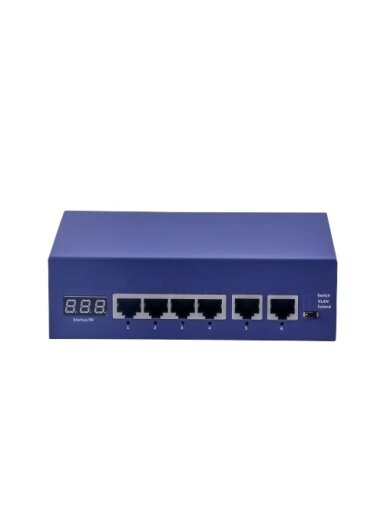 6 prievadų komutatorius Acorid LS5306P (4 PoE, 2 Uplink, 1.2 Gbps)