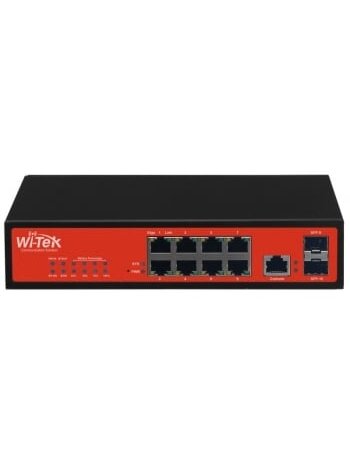 8 prievadų, 8 PoE komutatorius Wi-Tek WI-PS310GF-Alien 8 prievadų, 8 PoE komutatorius Wi-Tek WI-PS310GF-Alien