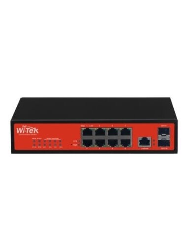 8 prievadų, 8 PoE komutatorius Wi-Tek WI-PS310GF-Alien