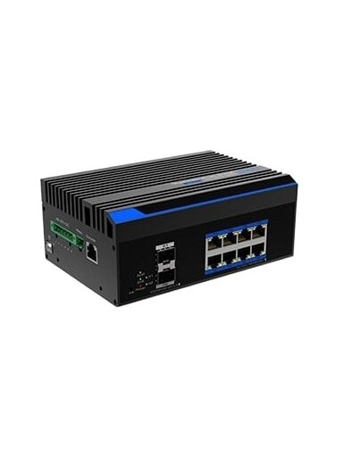 8 prievadų, 8 PoE prievadų komotatorius UTEPO UTP7308GE-BTPoE