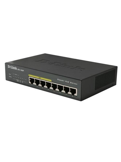 8 prievadų, 4 PoE komutatorius D-Link DES-1008P