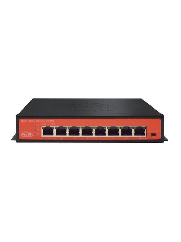 8 prievadų 8 PoE prievadų komutatorius Wi-Tek Wi-PS208H