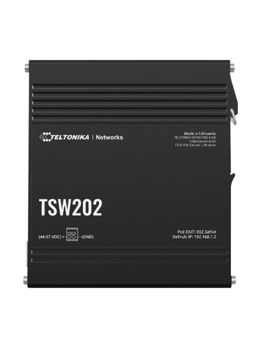8 prievadų pramoninis komutatorius TELTONIKA TSW202000000 (PoE) 8 prievadų pramoninis komutatorius TELTONIKA TSW202000000 (PoE)