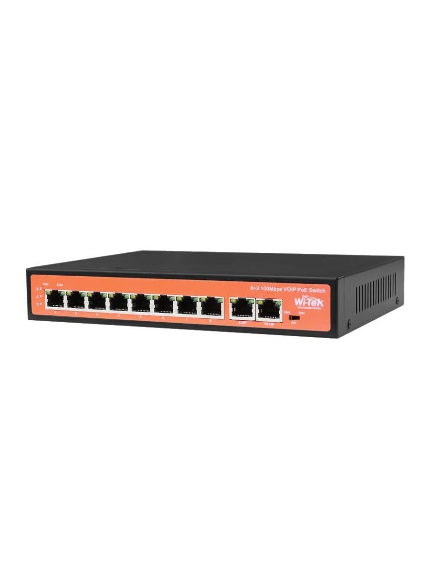 8 prievadų, 8 PoE komutatorius Wi-Tek WI-PS510V