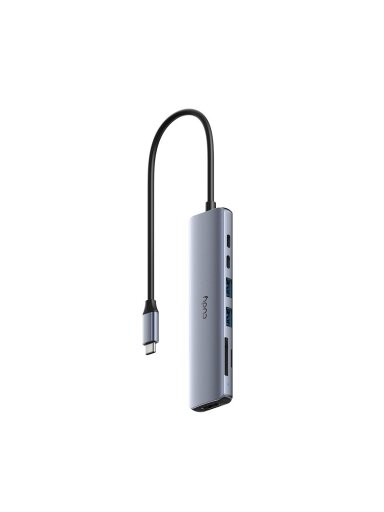Adapteris CUDY UH407 USB-C į 2xUSB-A ir USB-C