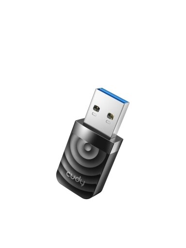 Adapteris WiFi CUDY WU1300S USB (WiFi 5, 867Mbps + 400Mbps WiFi)