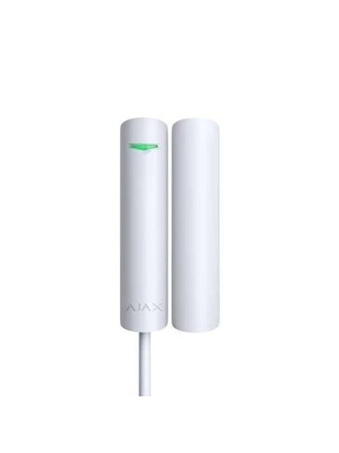 Adresinis durų magnetas Ajax DoorProtect Plus Fibra 44395.13.WH1 (baltas, su vibracijos ir poslinkio jutikliu)