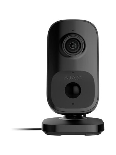 Ajax IndoorCam 111567.303.BL1 (juoda, 4MP, Wi-Fi 2.4GHz, 8m IR, HDR, AI, IP20)