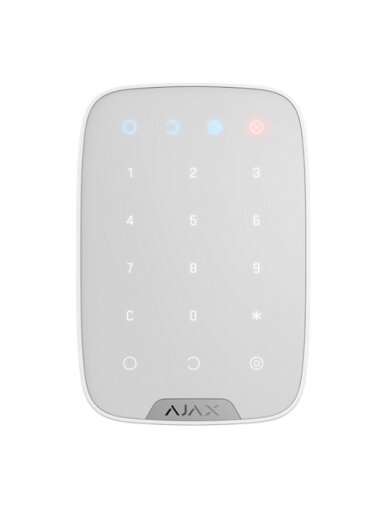 AJAX KeyPad Plus belaidė valdymo klaviatūra (balta)