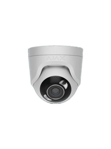 Ajax TurretCam HL 126261.197.WH1 F2.8 (balta, 5MP, 50m IR+LED, Hybrid Light, True WDR, IP65)