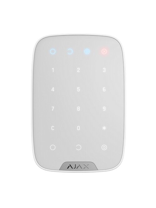 AJAX KeyPad Plus belaidė valdymo klaviatūra (balta)