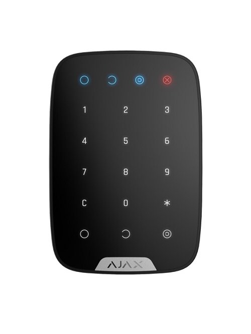 AJAX KeyPad Plus belaidė valdymo klaviatūra (juoda)
