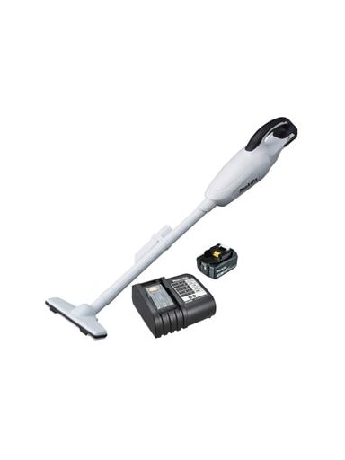Akumuliatorinis dulkių siurblys 18V Makita DCL180SFW