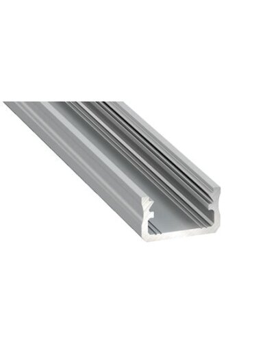 Aliuminis anoduotas profilis Lumines LED juostoms A (pilkas, anoduotas, 2m)