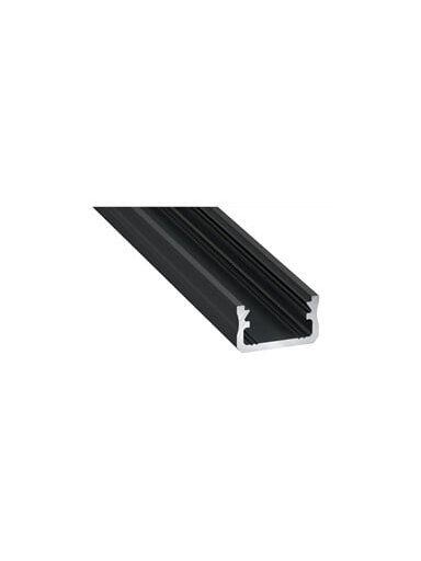 Aliuminis profilis Lumines LED juostoms A (juodas, anoduotas, 3m)
