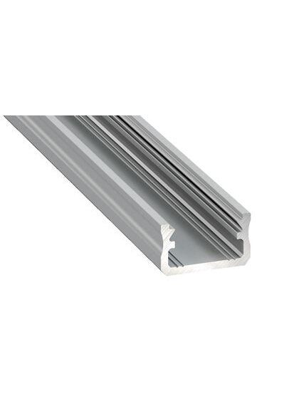 Aliuminis anoduotas profilis Lumines LED juostoms A (pilkas, anoduotas, 2m)
