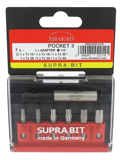 Antgalių rinkinys TX+58mm magnetinis laikiklis (TORX antgaliai) Antgalių rinkinys TX+58mm magnetinis laikiklis (TORX antgaliai)