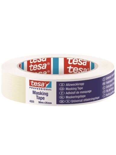 Apsauginė dažymo juosta TESA (balta) 50m x 25mm 04325-00001-02