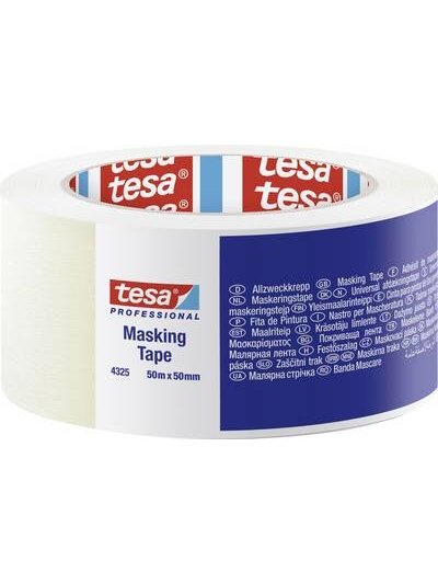 Apsauginė dažymo juosta TESA (balta) 50m x 50mm 04325-00004-01
