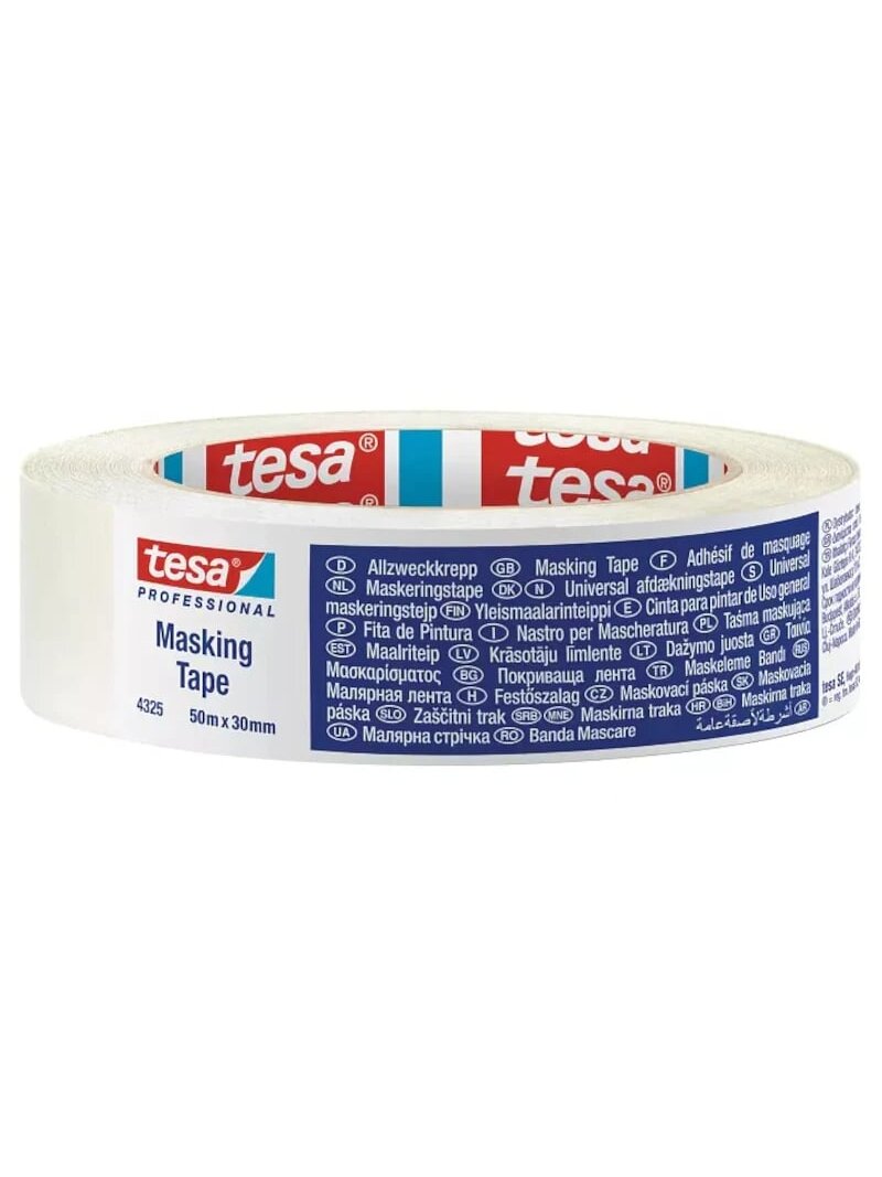 Apsauginė dažymo juosta TESA (balta) 50m x 30mm 04325-00002-02